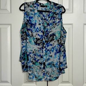 Sleeveless top blues
